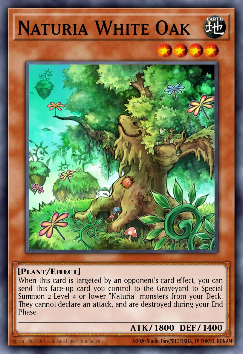 Naturia White Oak Yu-Gi-Oh card