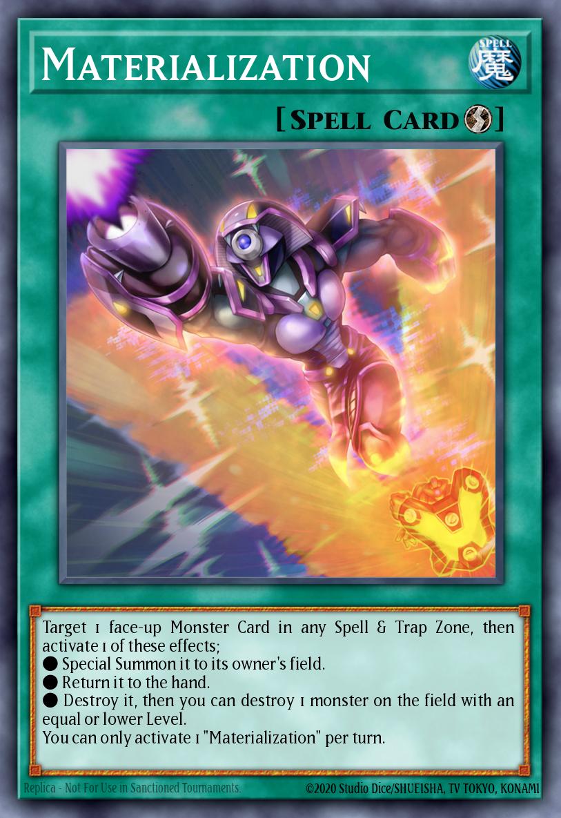 Materialization Yu-Gi-Oh card