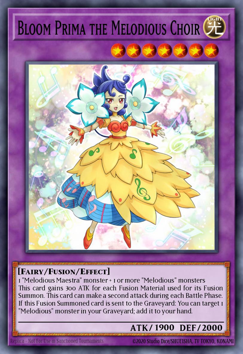 Bloom Prima the Melodious Choir Yu-Gi-Oh card
