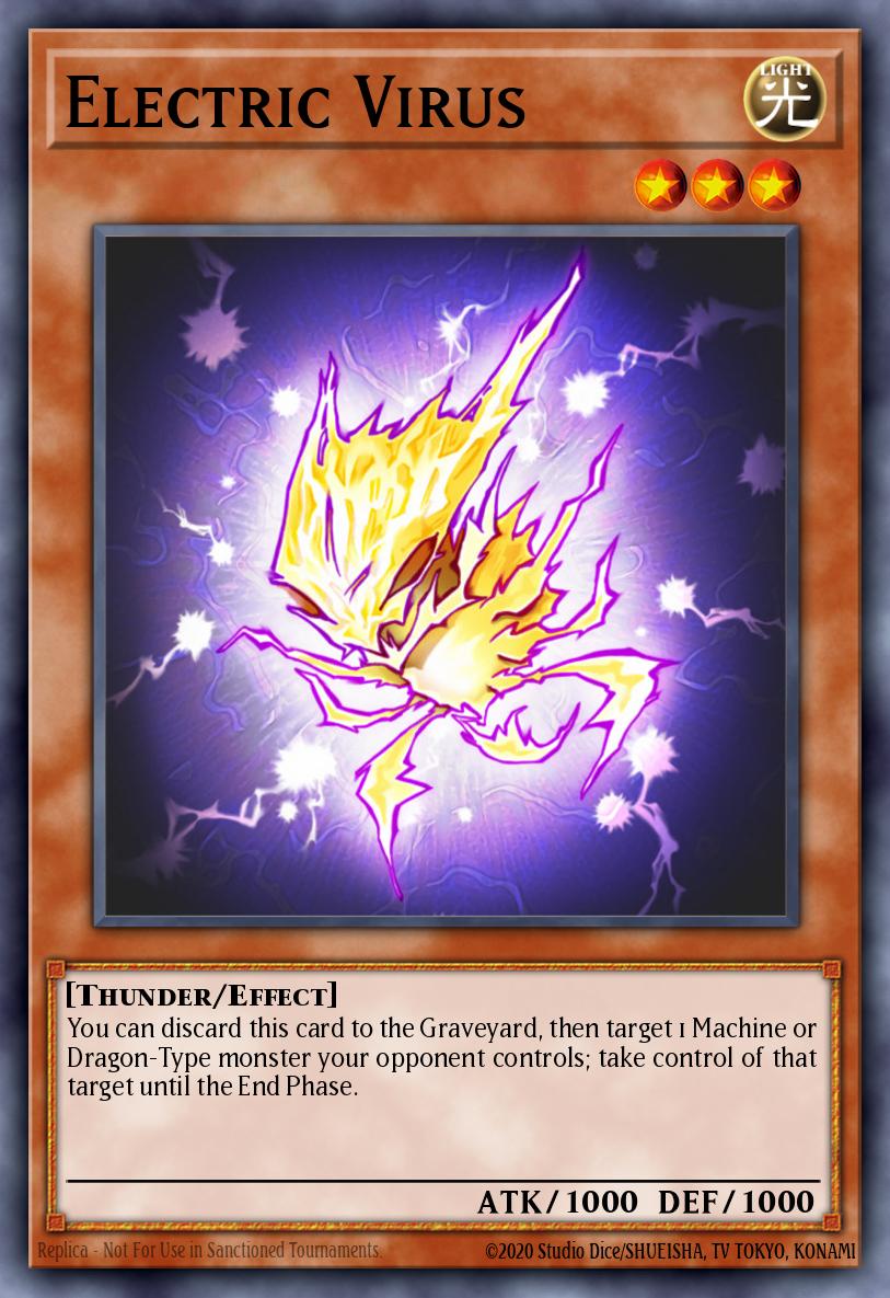 Electric Virus Yu-Gi-Oh card