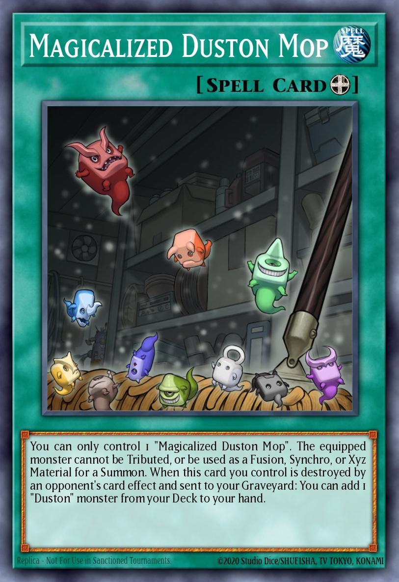 Magicalized Duston Mop Yu-Gi-Oh card