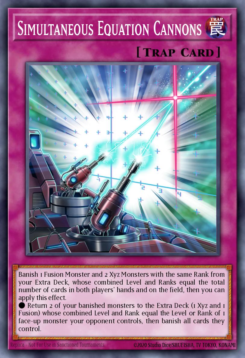 Simultaneous Equation Cannons Yu-Gi-Oh card