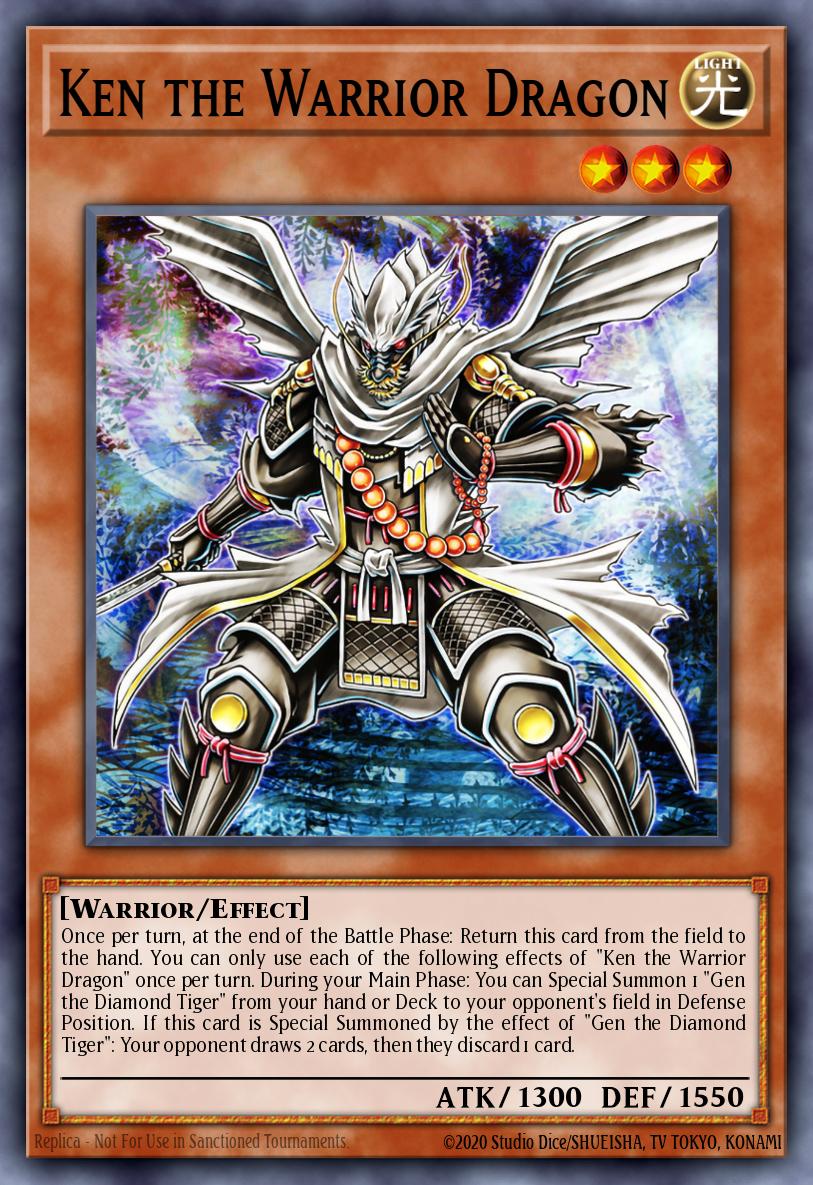 Ken the Warrior Dragon Yu-Gi-Oh card