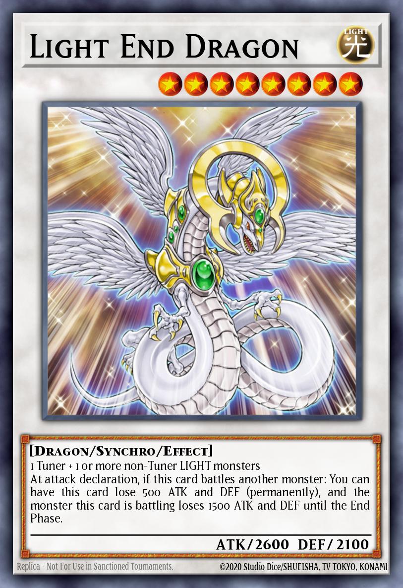 Light End Dragon Yu-Gi-Oh card