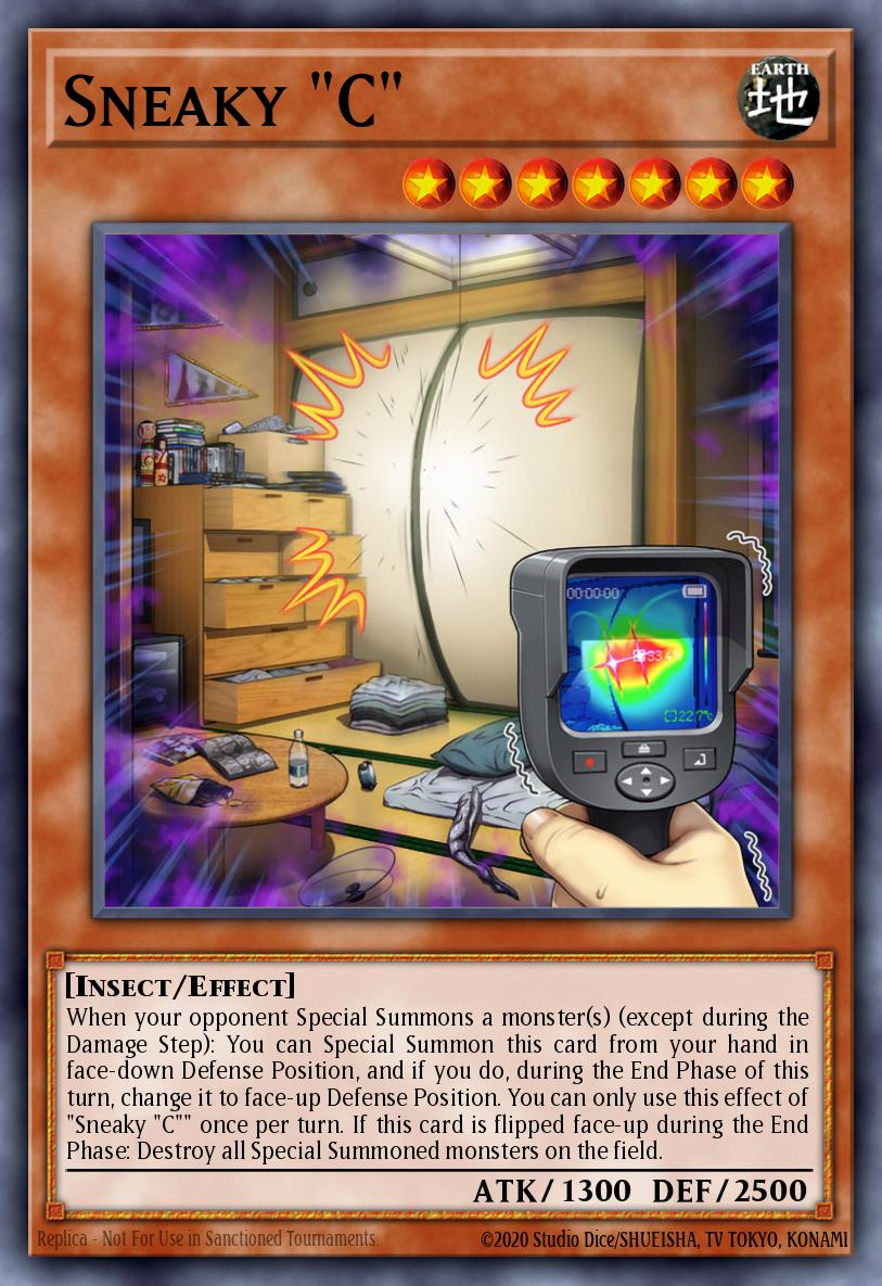 Sneaky "C" Yu-Gi-Oh card