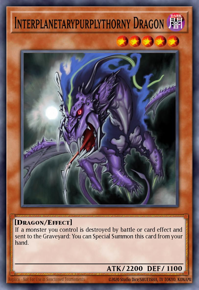 Interplanetarypurplythorny Dragon Yu-Gi-Oh card