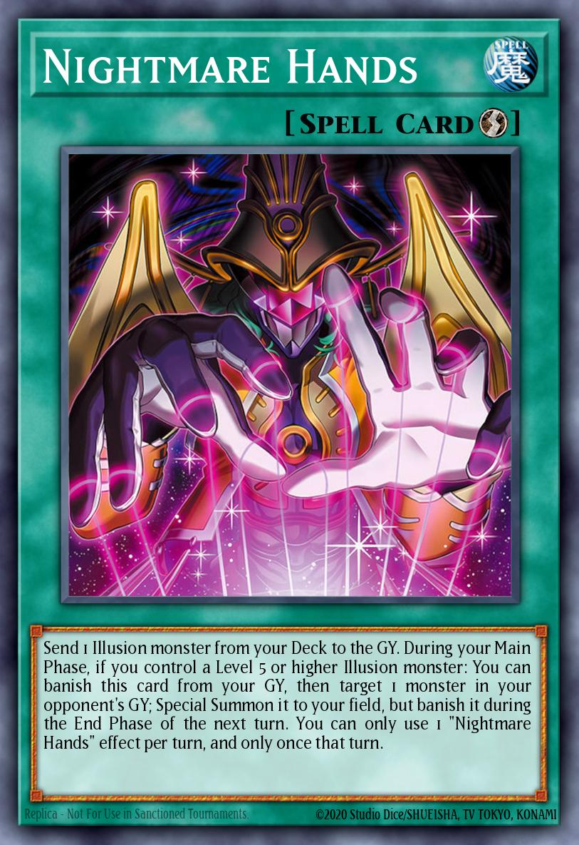 Nightmare Hands Yu-Gi-Oh card