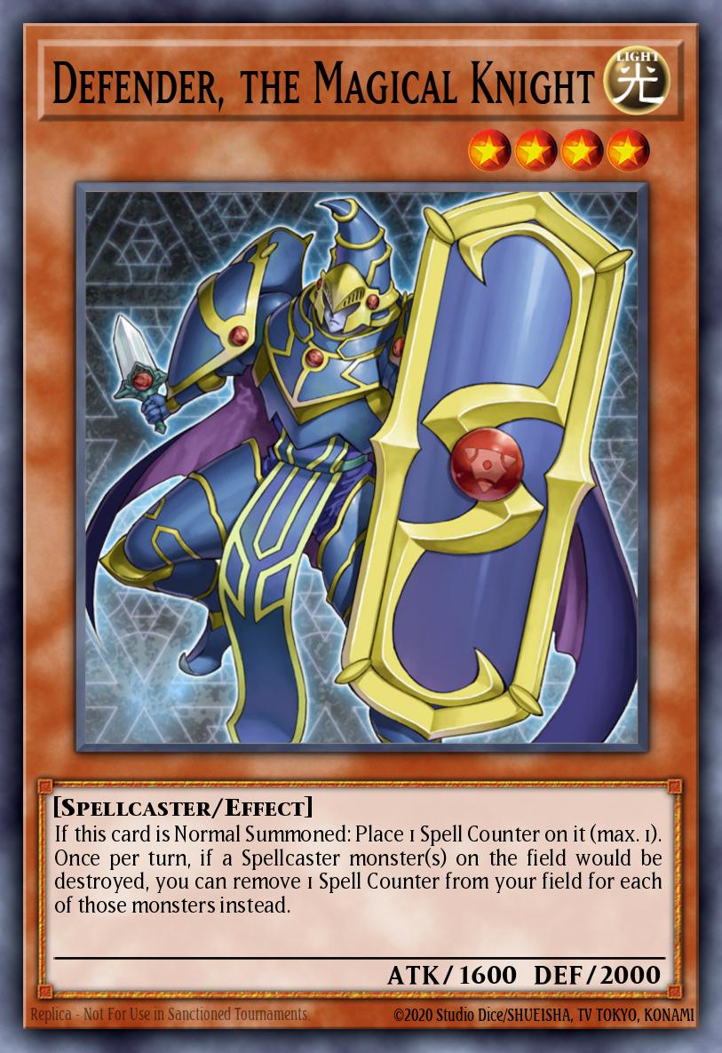 Defender, the Magical Knight Yu-Gi-Oh card