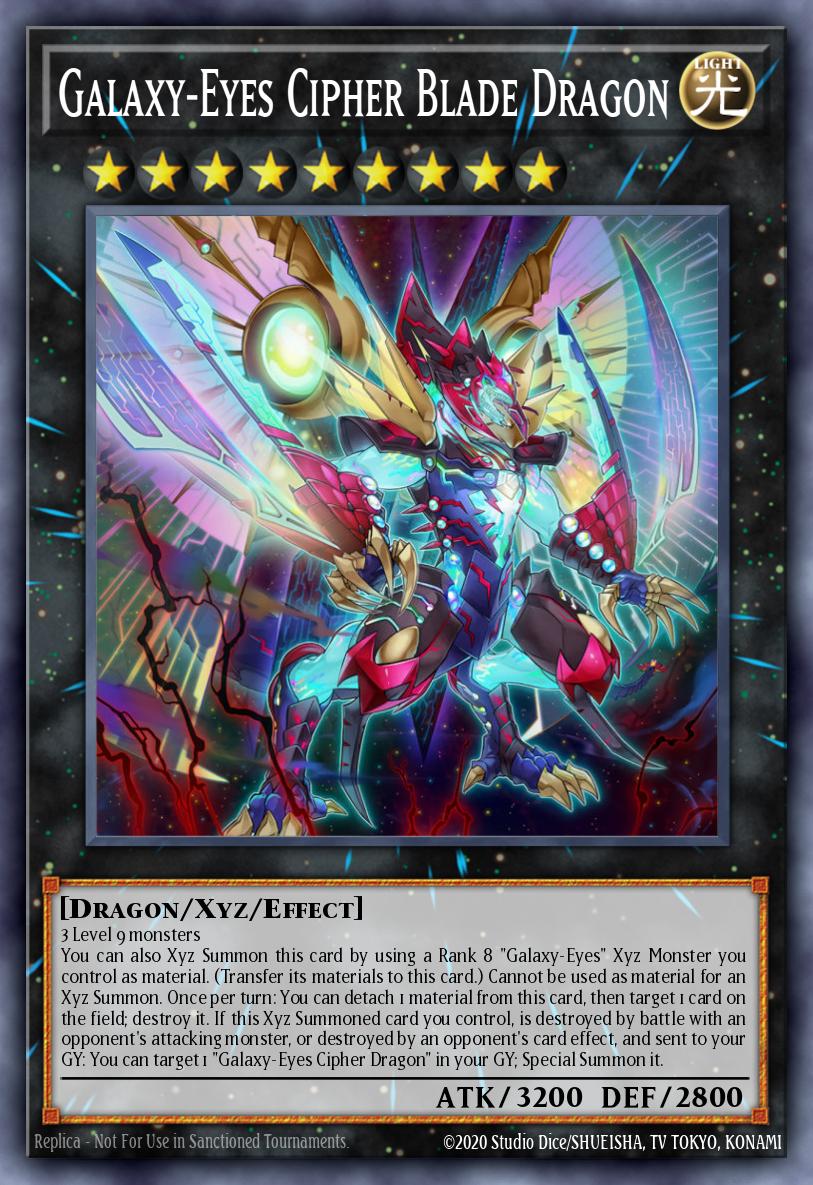 Galaxy-Eyes Cipher Blade Dragon Yu-Gi-Oh card