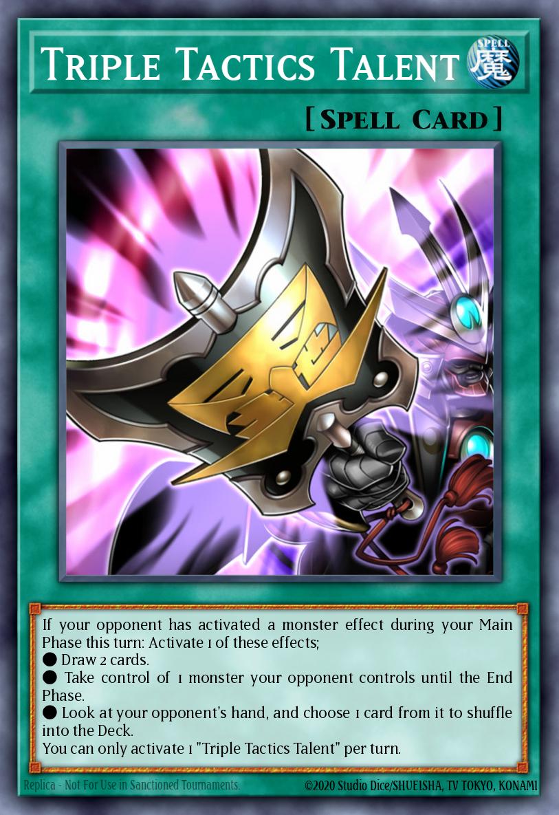 Triple Tactics Talent Yu-Gi-Oh card