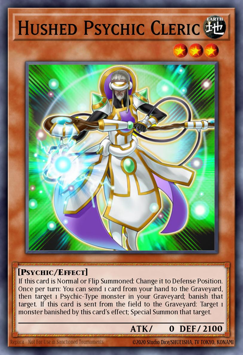 Hushed Psychic Cleric Yu-Gi-Oh card