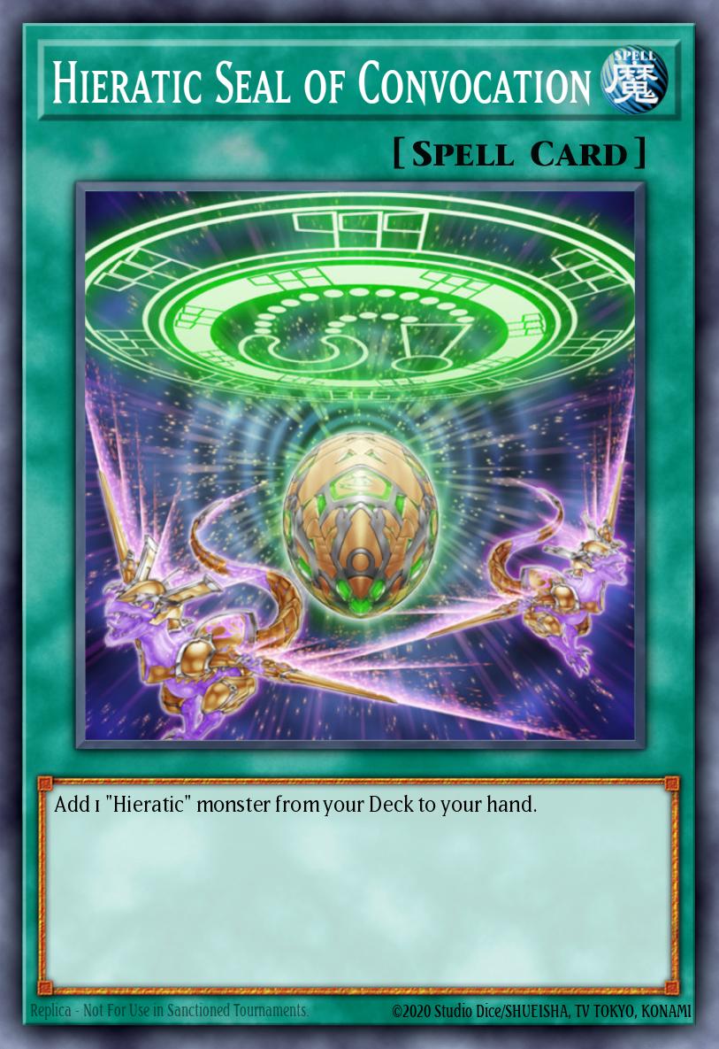 Hieratic Seal of Convocation Yu-Gi-Oh card