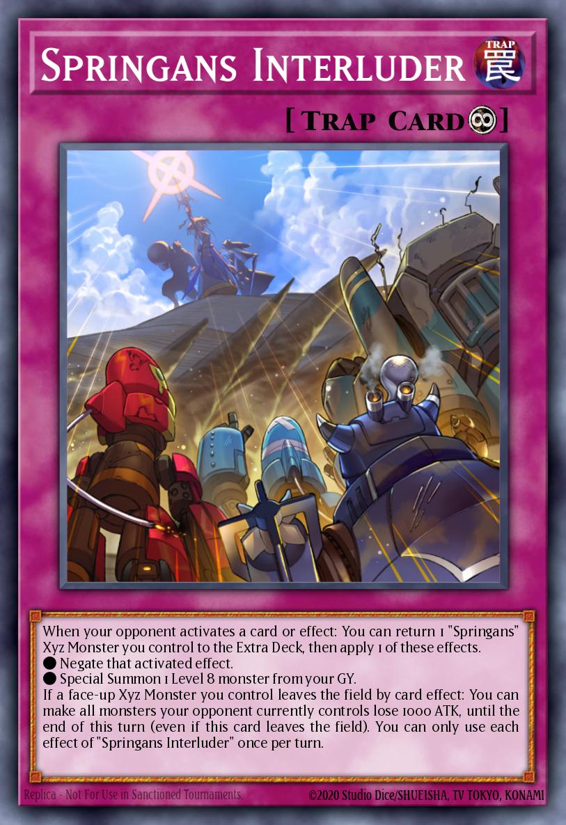 Springans Interluder Yu-Gi-Oh card