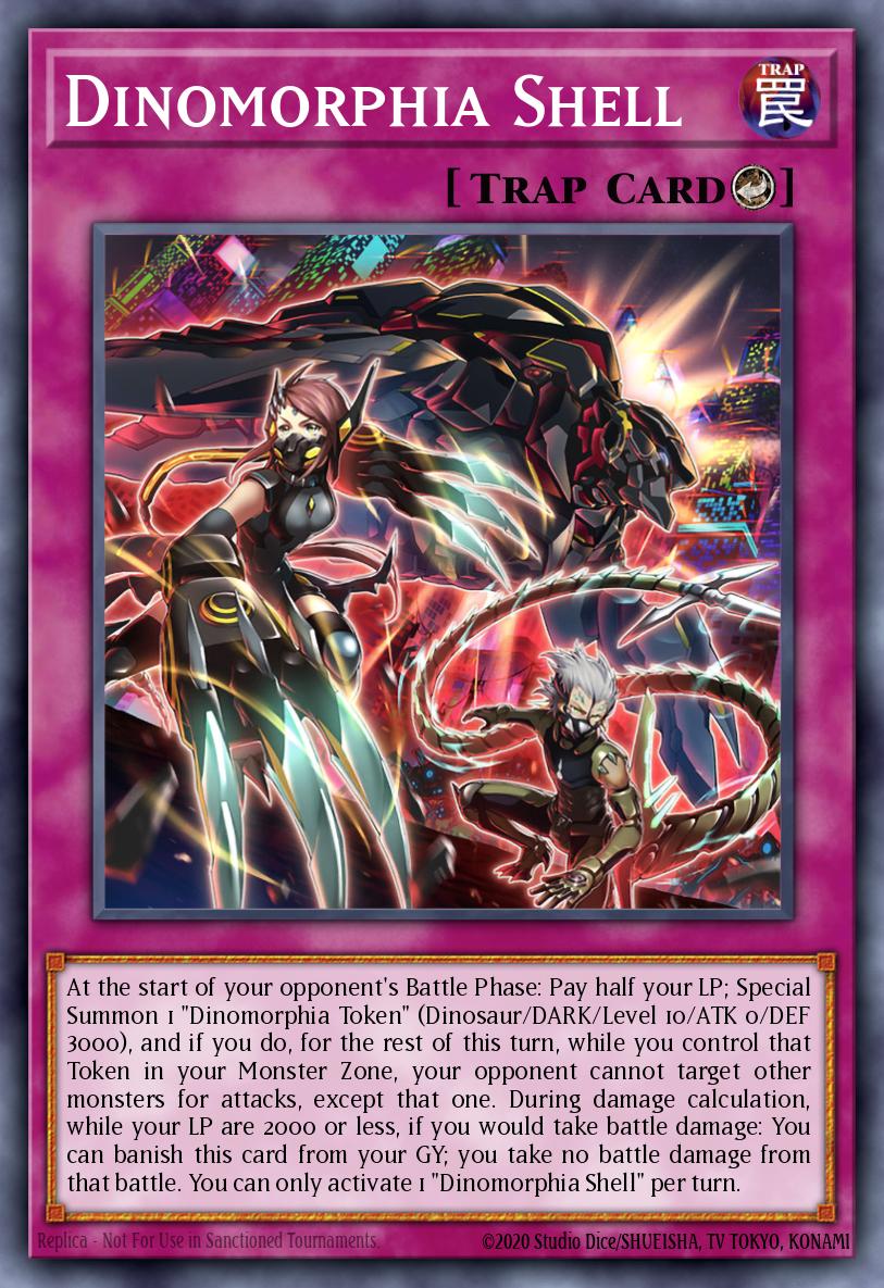 Dinomorphia Shell Yu-Gi-Oh card