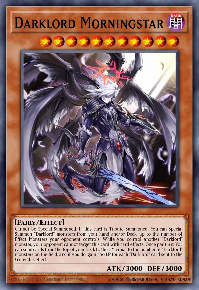 Darklord Morningstar Yu-Gi-Oh card