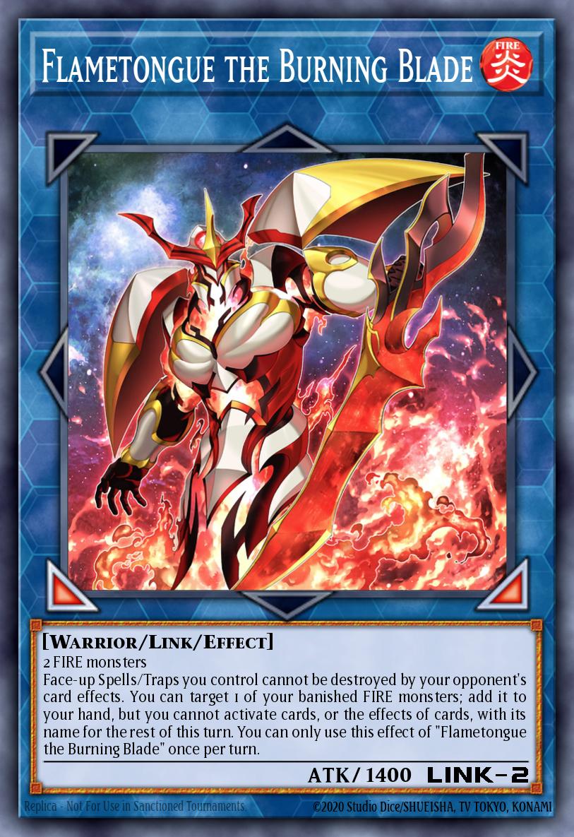 Flametongue the Burning Blade Yu-Gi-Oh card