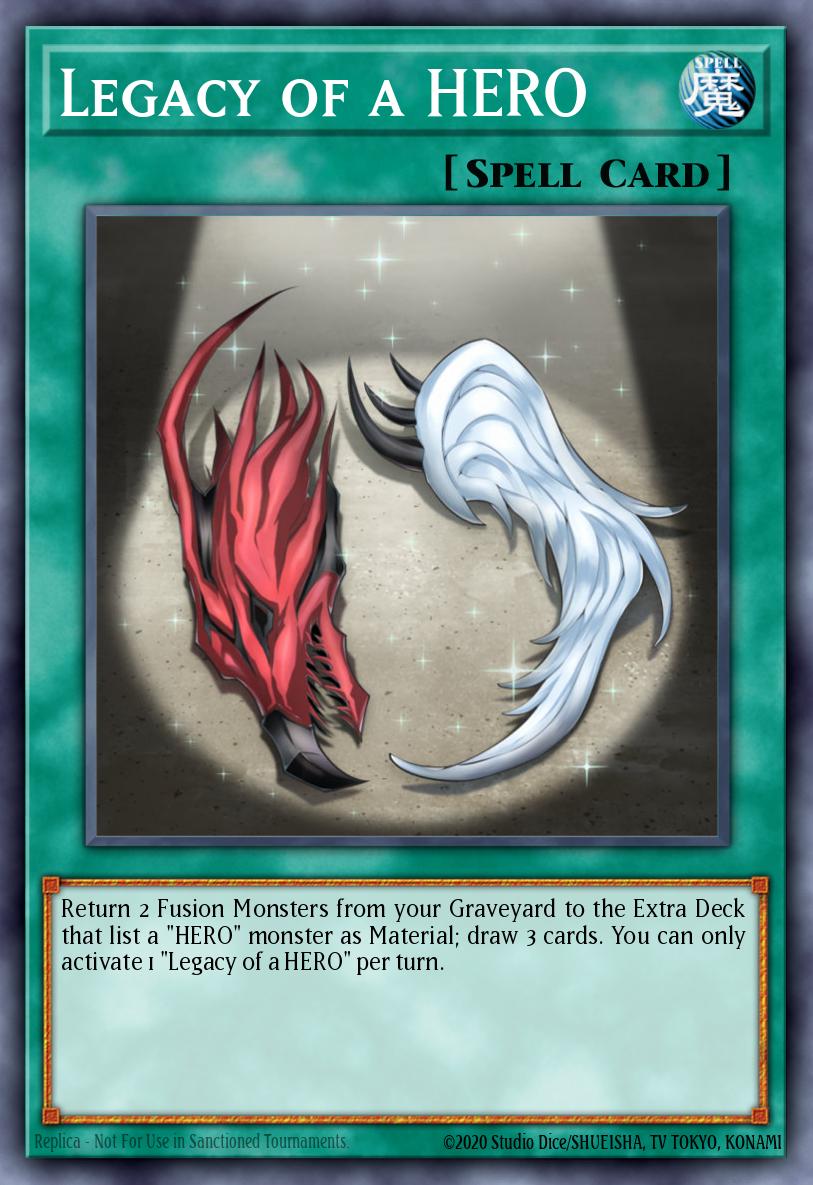 Legacy of a HERO Yu-Gi-Oh card