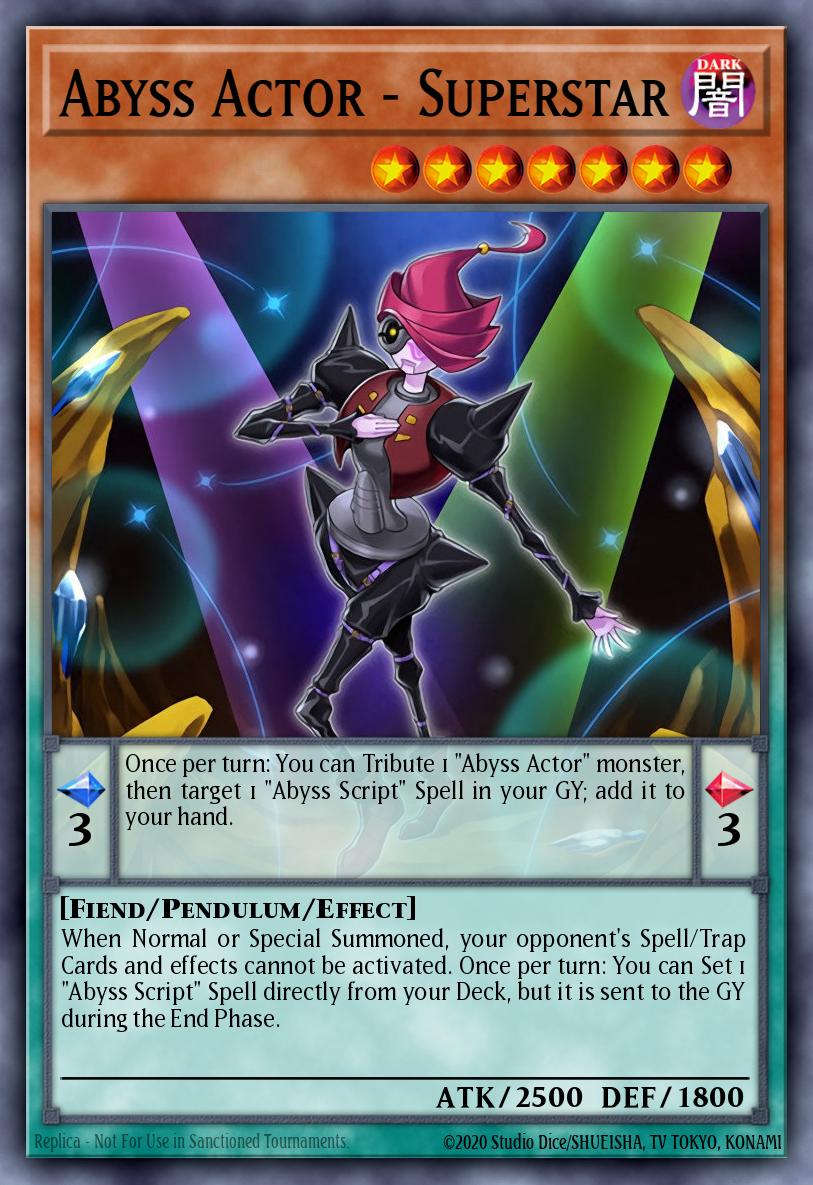 Abyss Actor - Superstar Yu-Gi-Oh card
