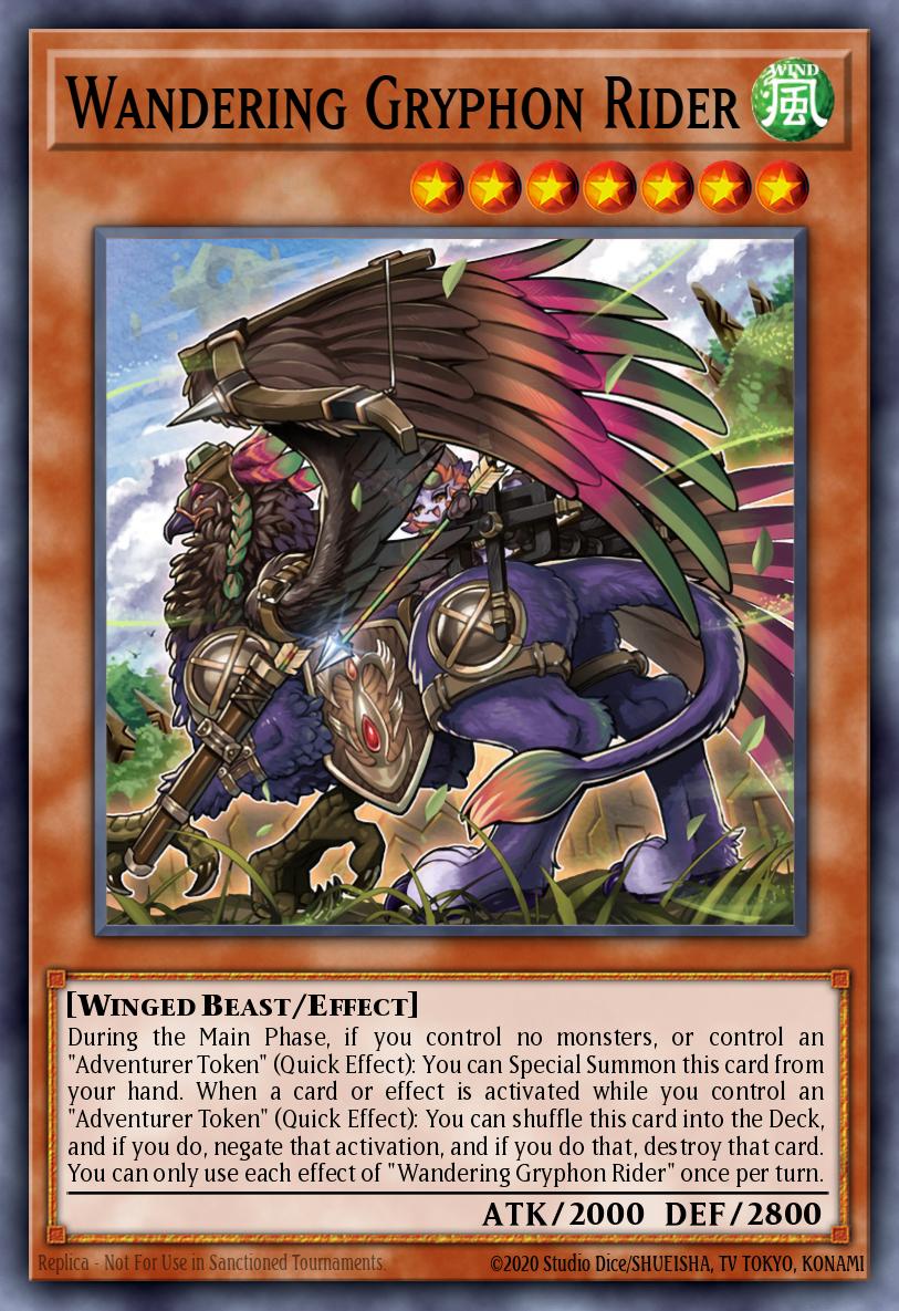 Wandering Gryphon Rider Yu-Gi-Oh card