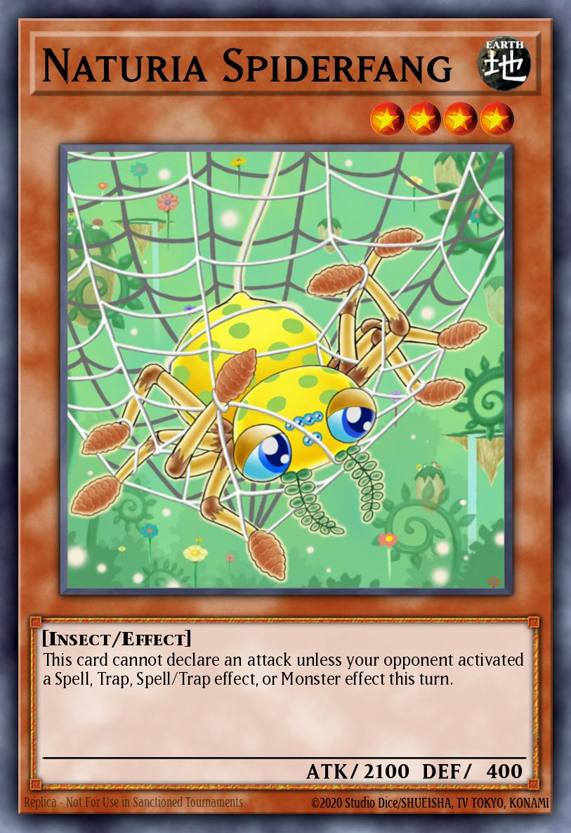 Naturia Spiderfang Yu-Gi-Oh card