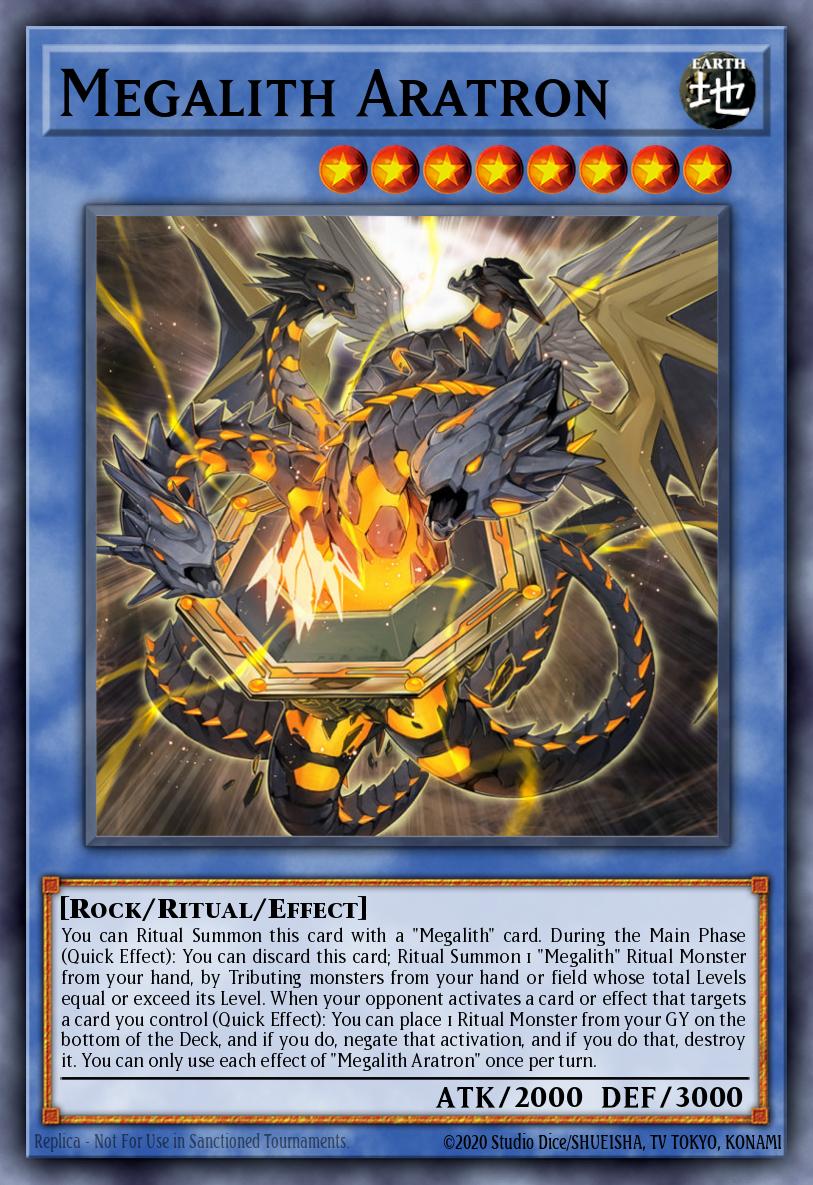Megalith Aratron Yu-Gi-Oh card