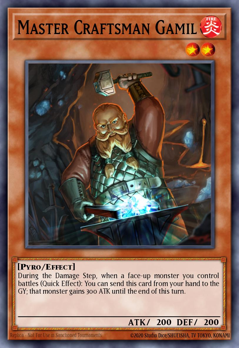 Master Craftsman Gamil Yu-Gi-Oh card