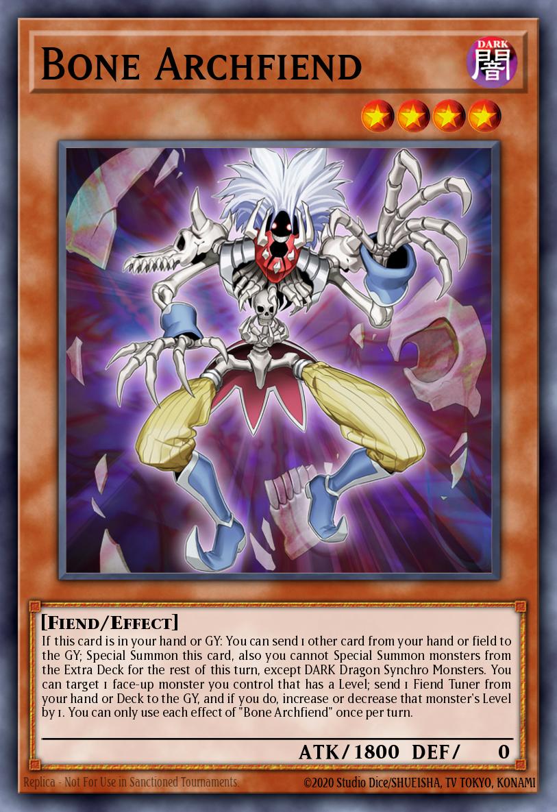 Bone Archfiend Yu-Gi-Oh card