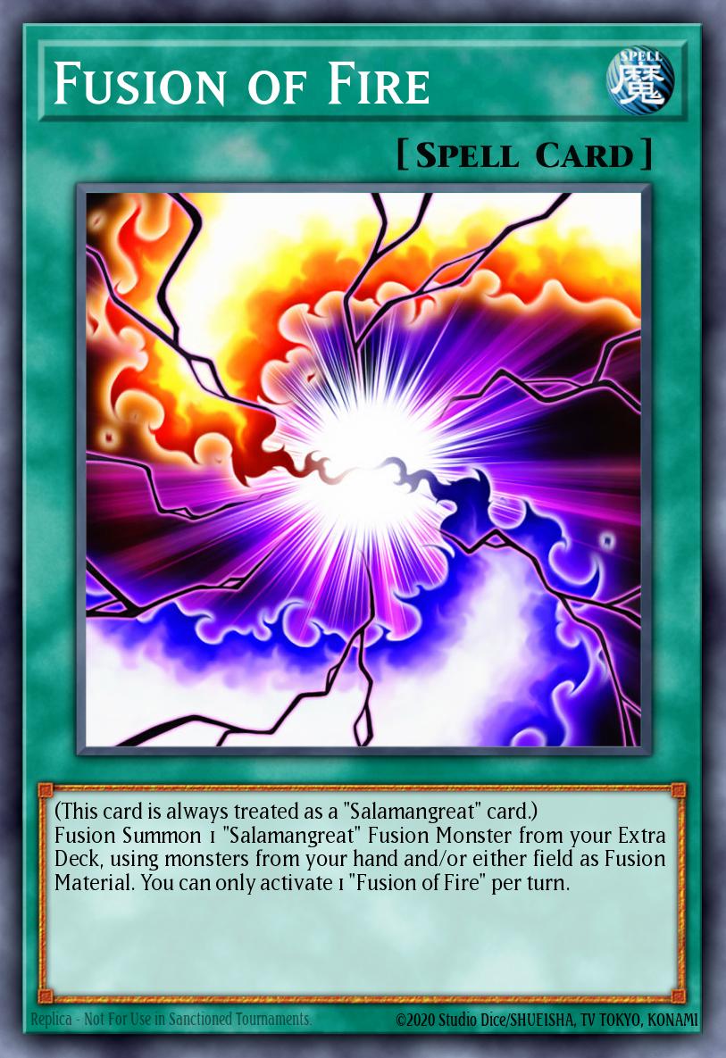 Fusion of Fire Yu-Gi-Oh card