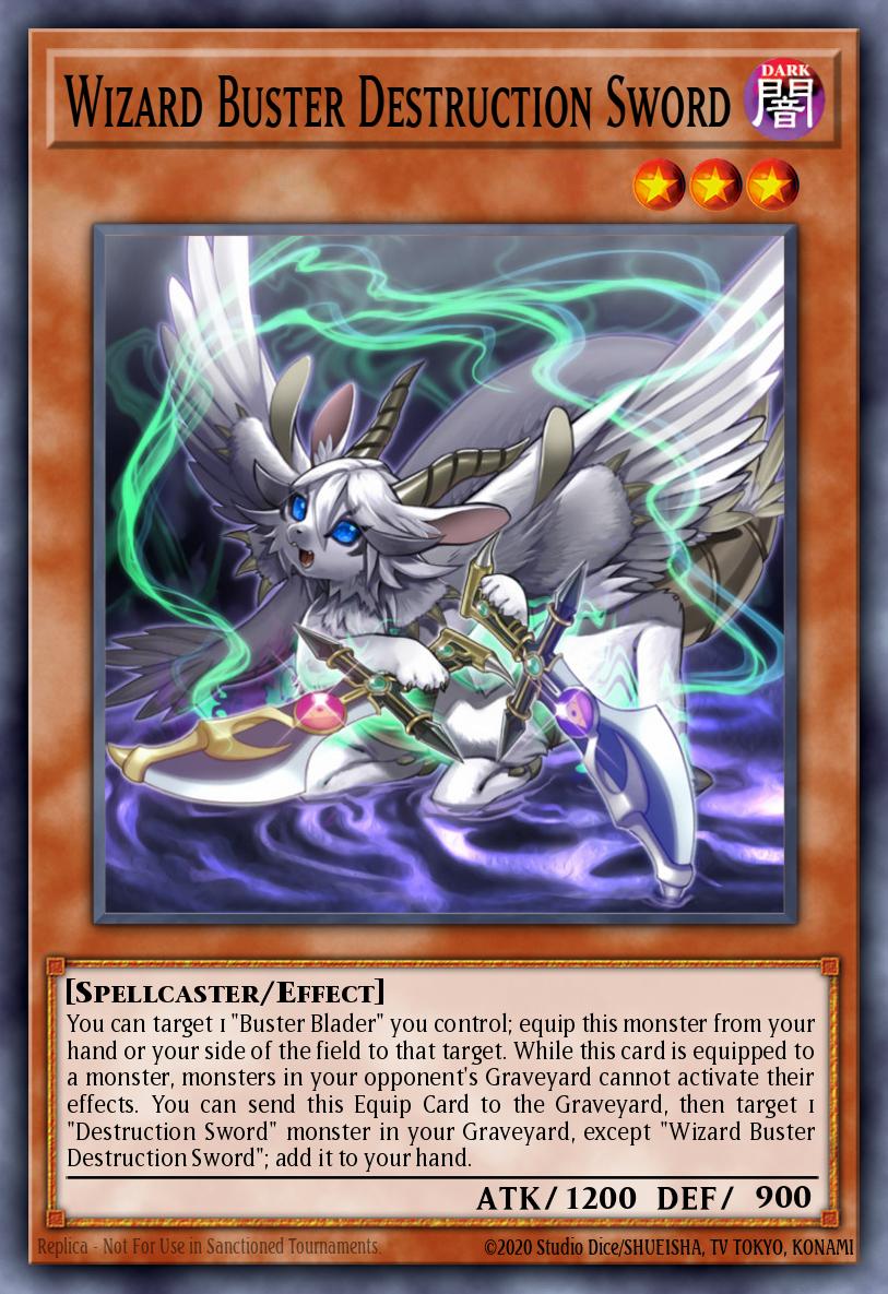 Wizard Buster Destruction Sword Yu-Gi-Oh card