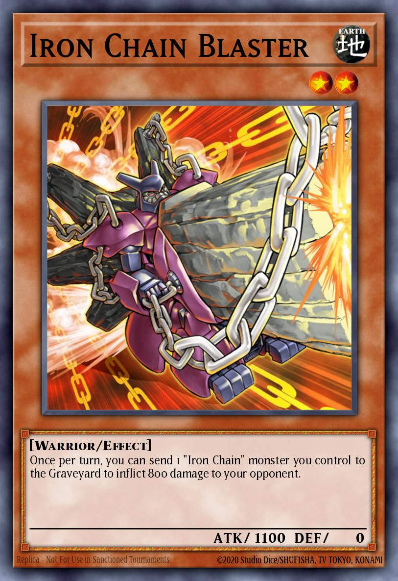 Iron Chain Blaster Yu-Gi-Oh card