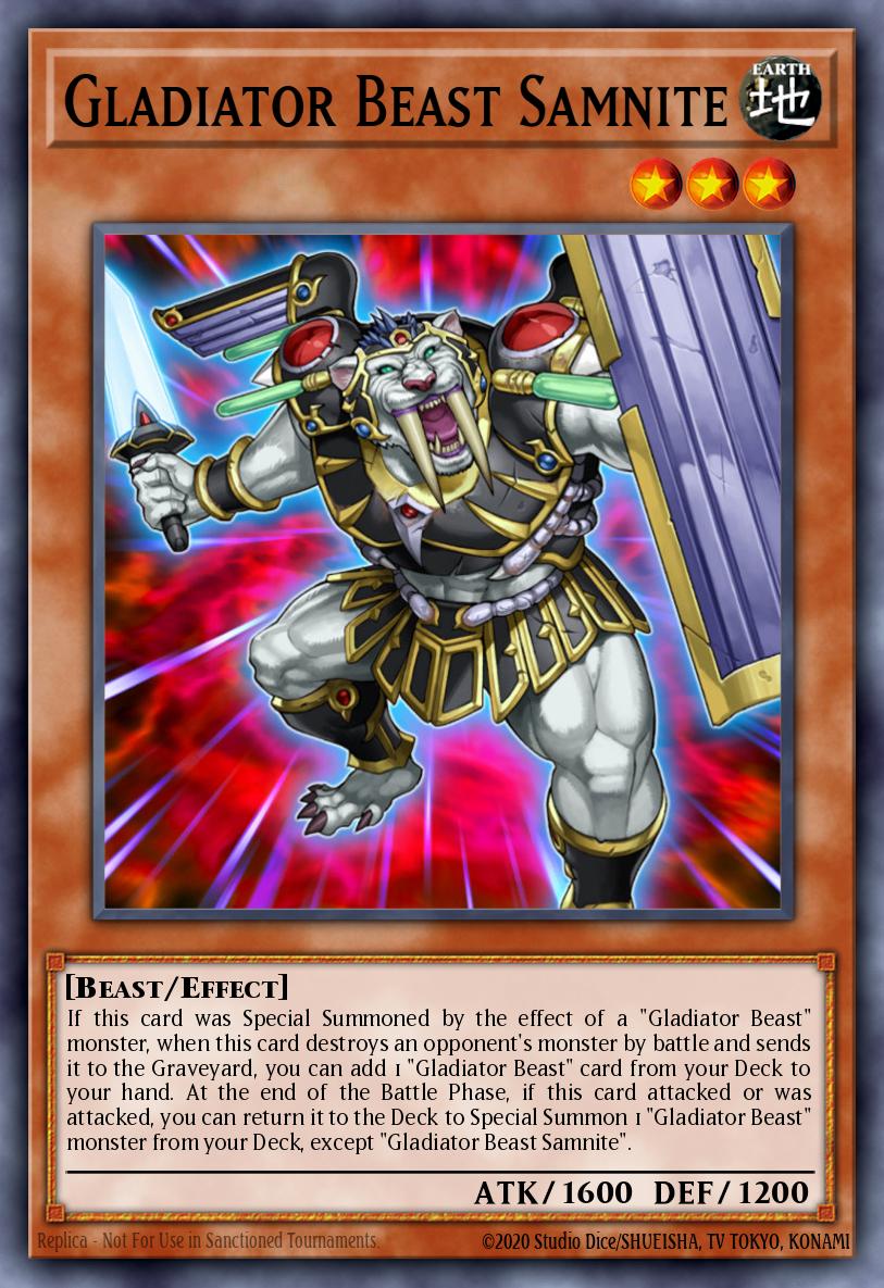 Gladiator Beast Samnite Yu-Gi-Oh card