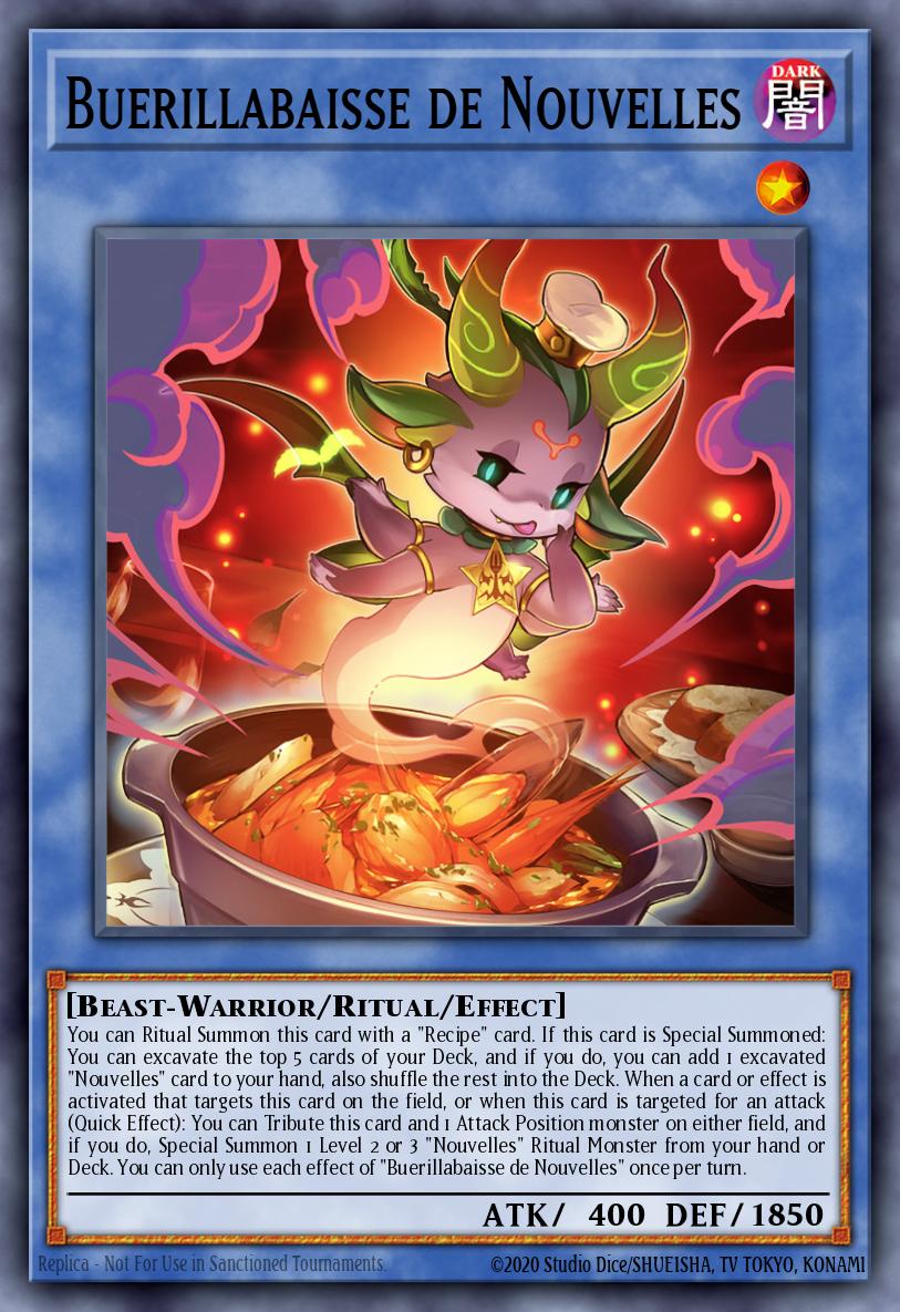 Buerillabaisse de Nouvelles Yu-Gi-Oh card