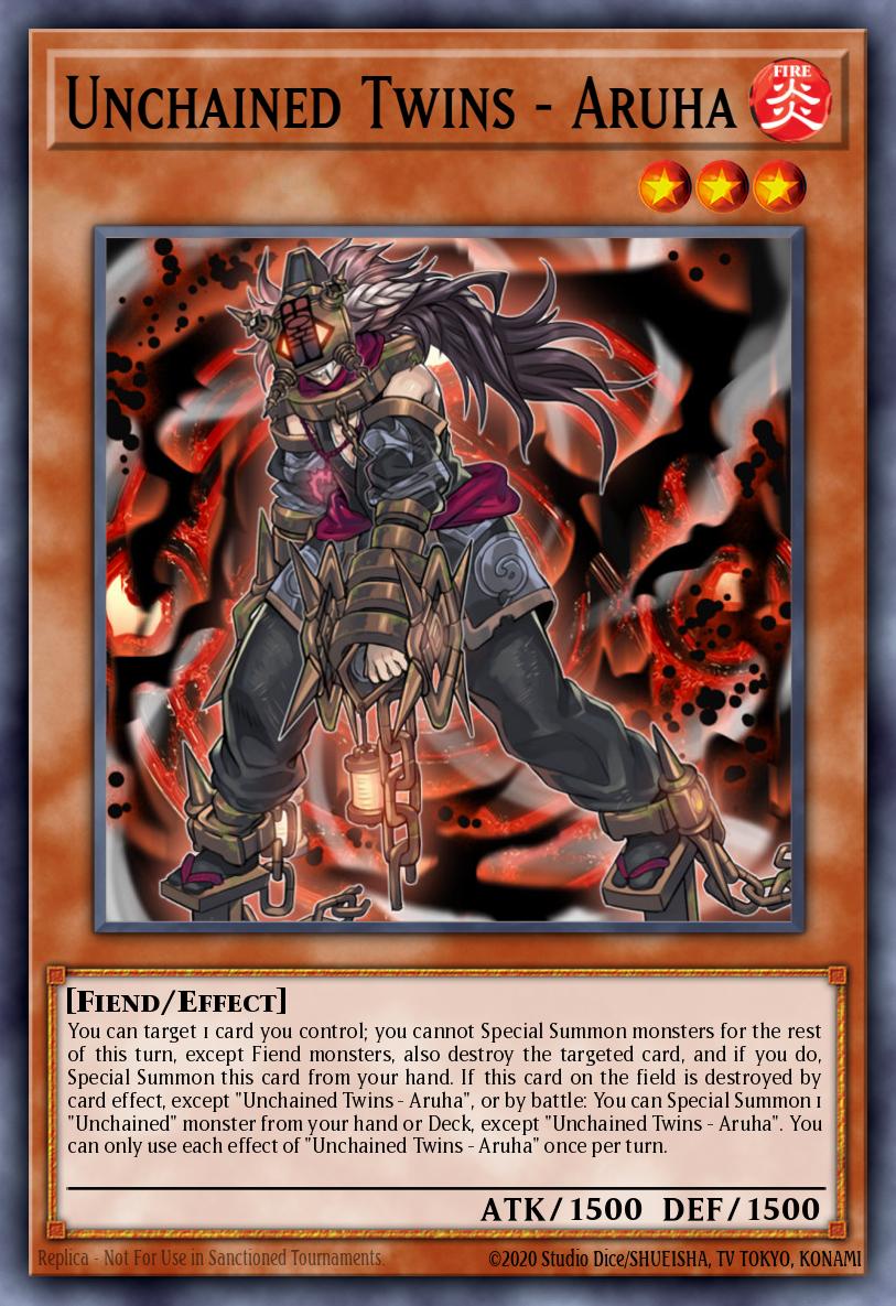 Unchained Twins - Aruha Yu-Gi-Oh card