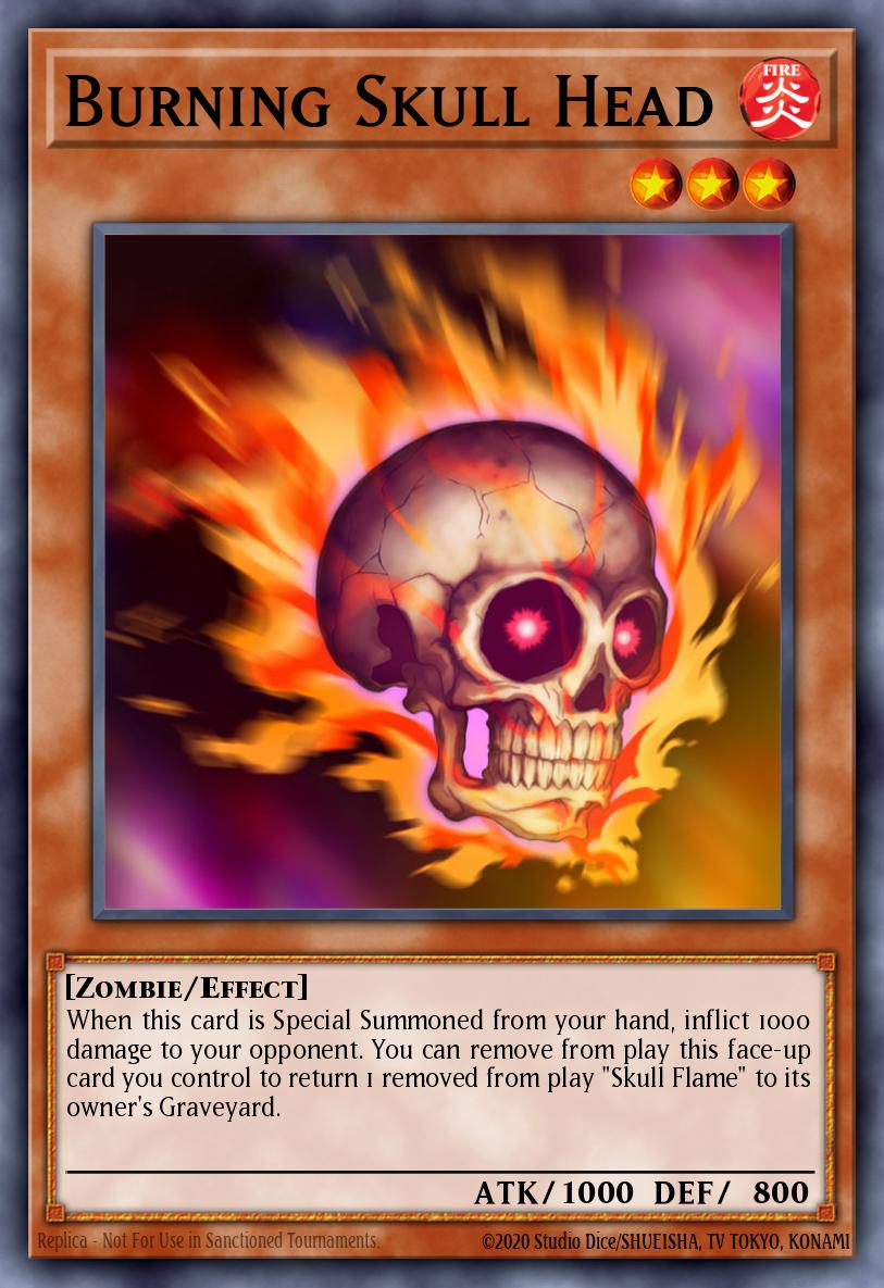 Burning Skull Head Yu-Gi-Oh card