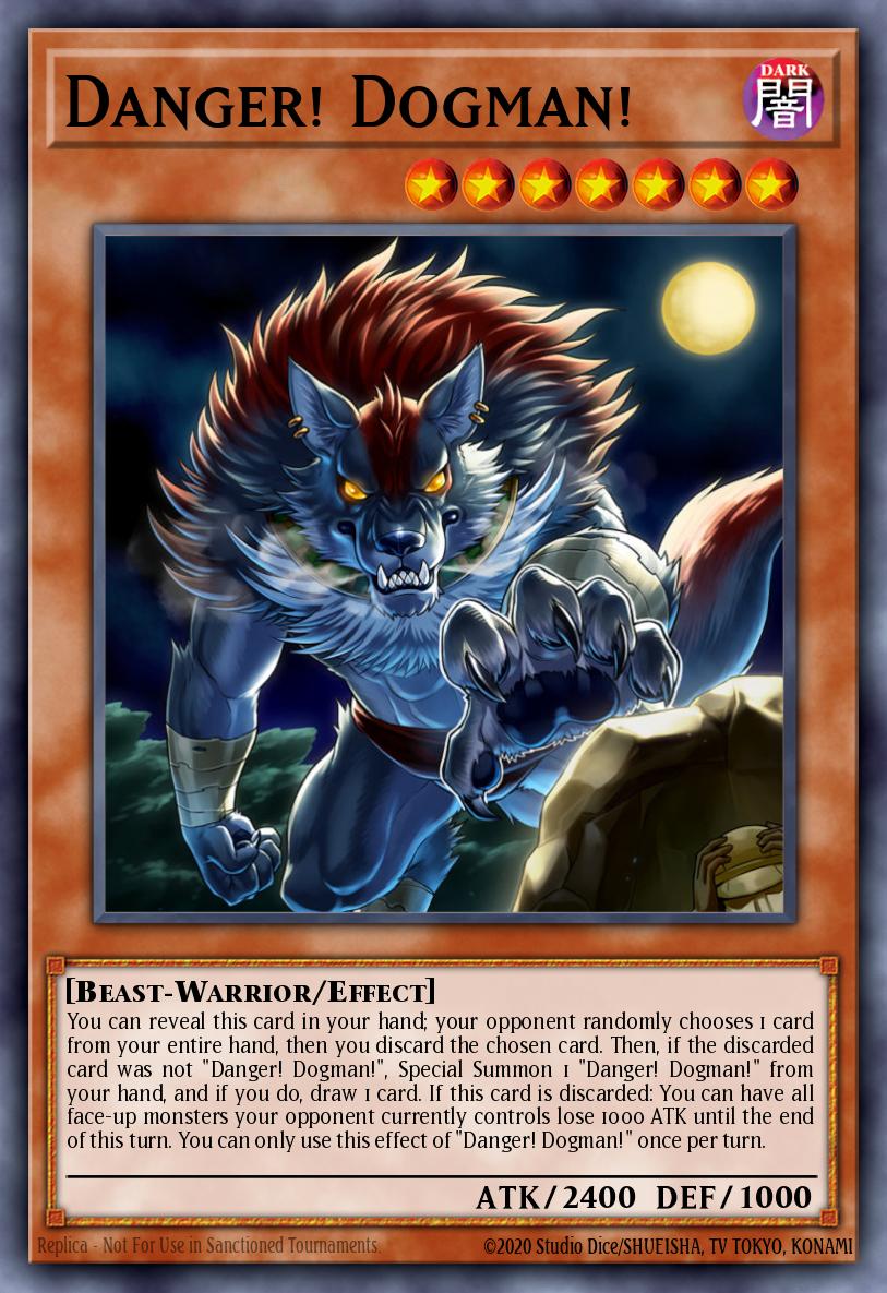 Danger! Dogman! Yu-Gi-Oh card