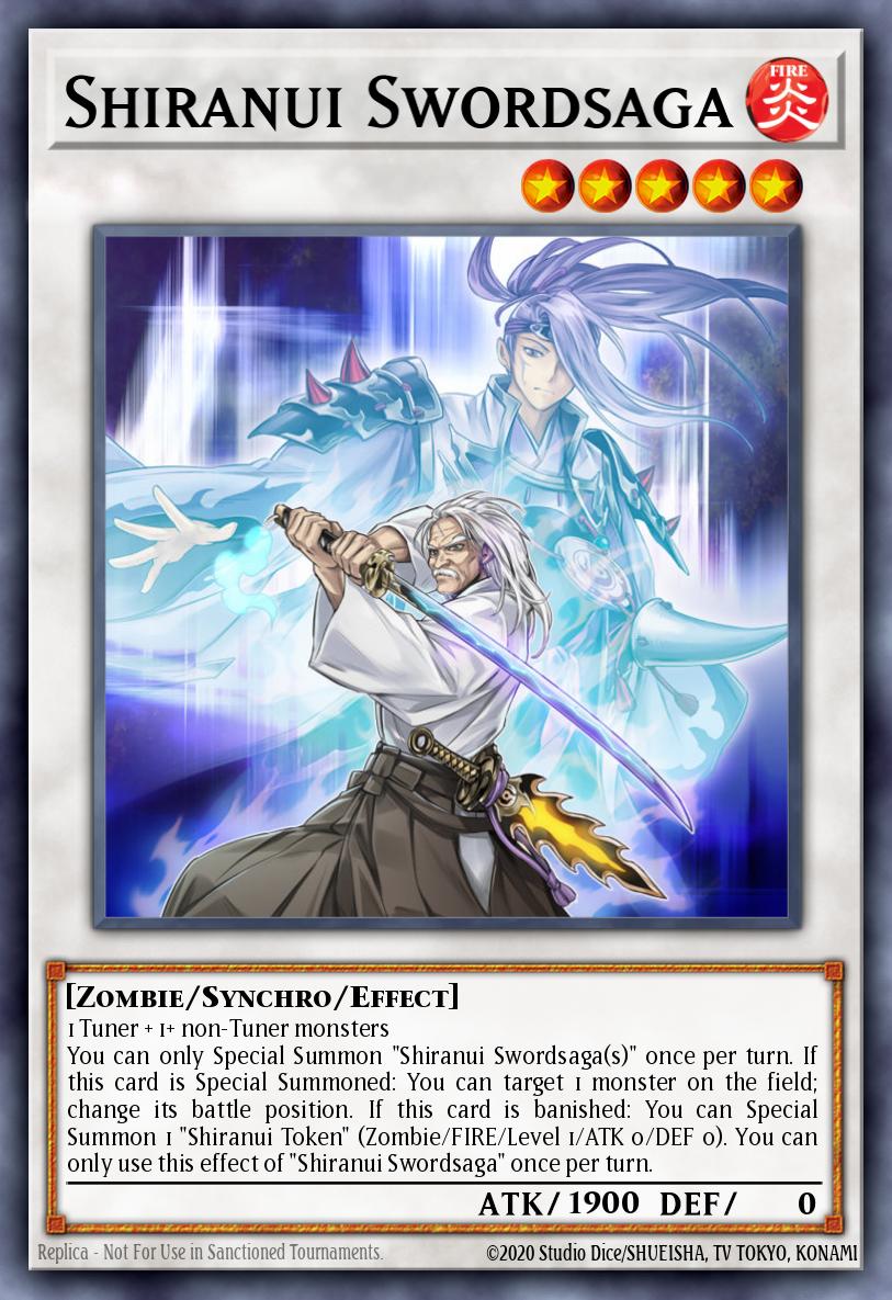 Shiranui Swordsaga Yu-Gi-Oh card