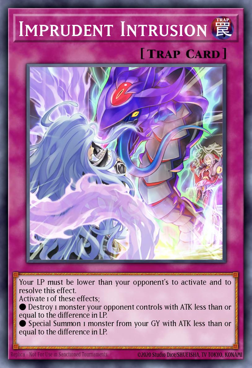 Imprudent Intrusion Yu-Gi-Oh card