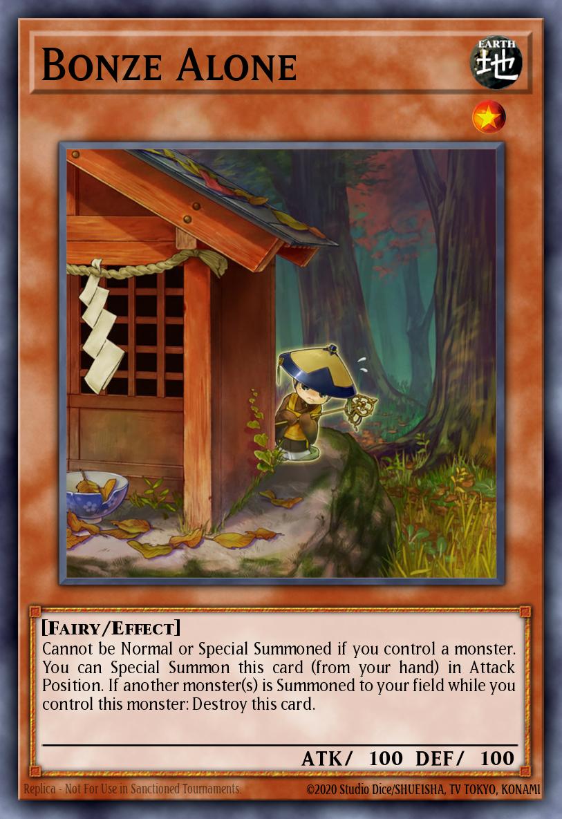 Bonze Alone Yu-Gi-Oh card