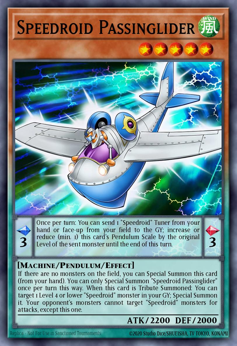 Speedroid Passinglider Yu-Gi-Oh card