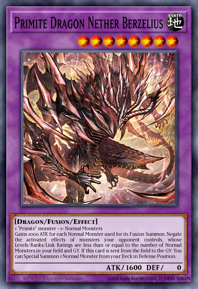 Primite Dragon Nether Berzelius Yu-Gi-Oh card