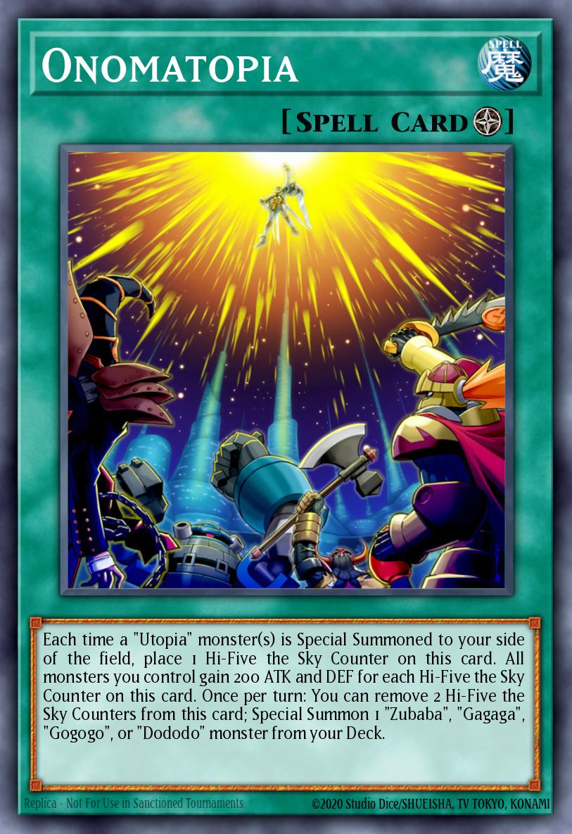 Onomatopia Yu-Gi-Oh card
