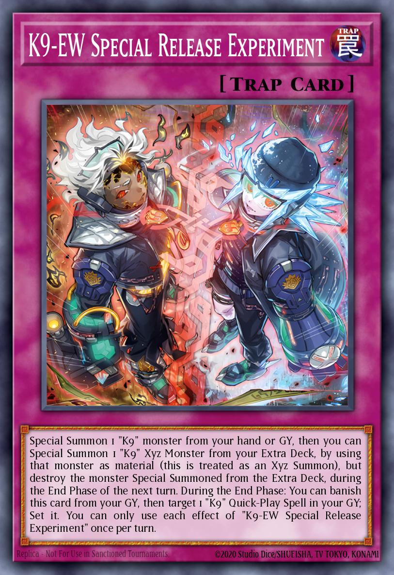 K9-EW Special Release Experiment Yu-Gi-Oh card