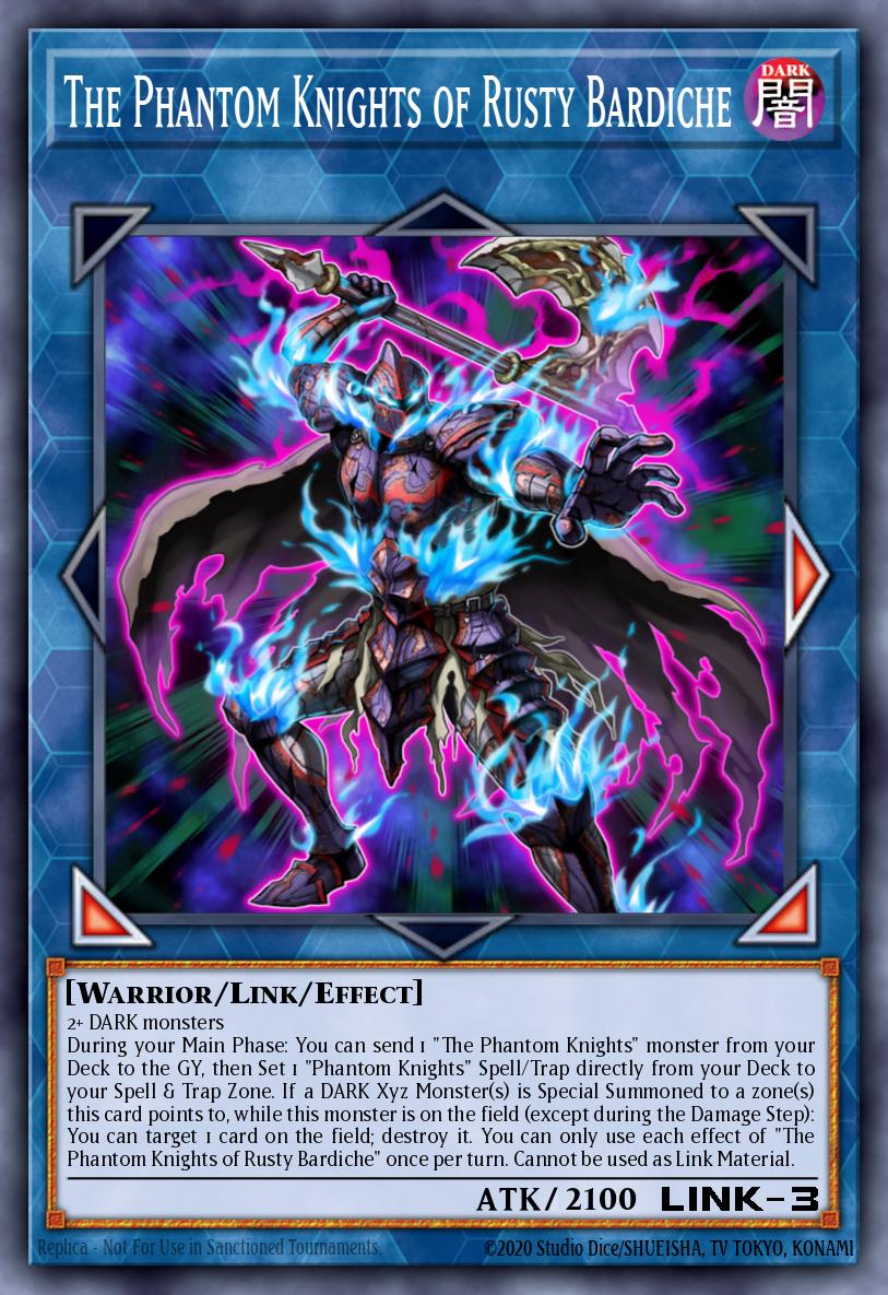 The Phantom Knights of Rusty Bardiche Yu-Gi-Oh card
