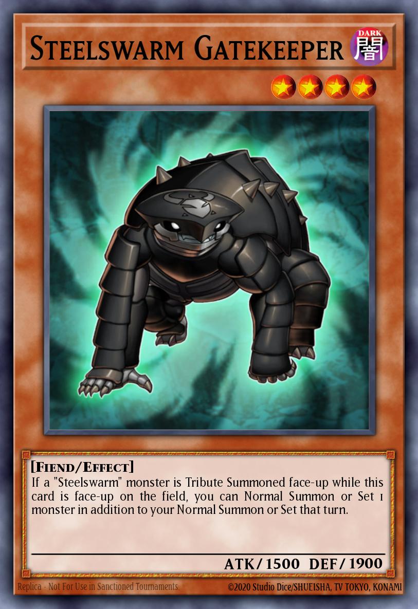 Steelswarm Gatekeeper Yu-Gi-Oh card
