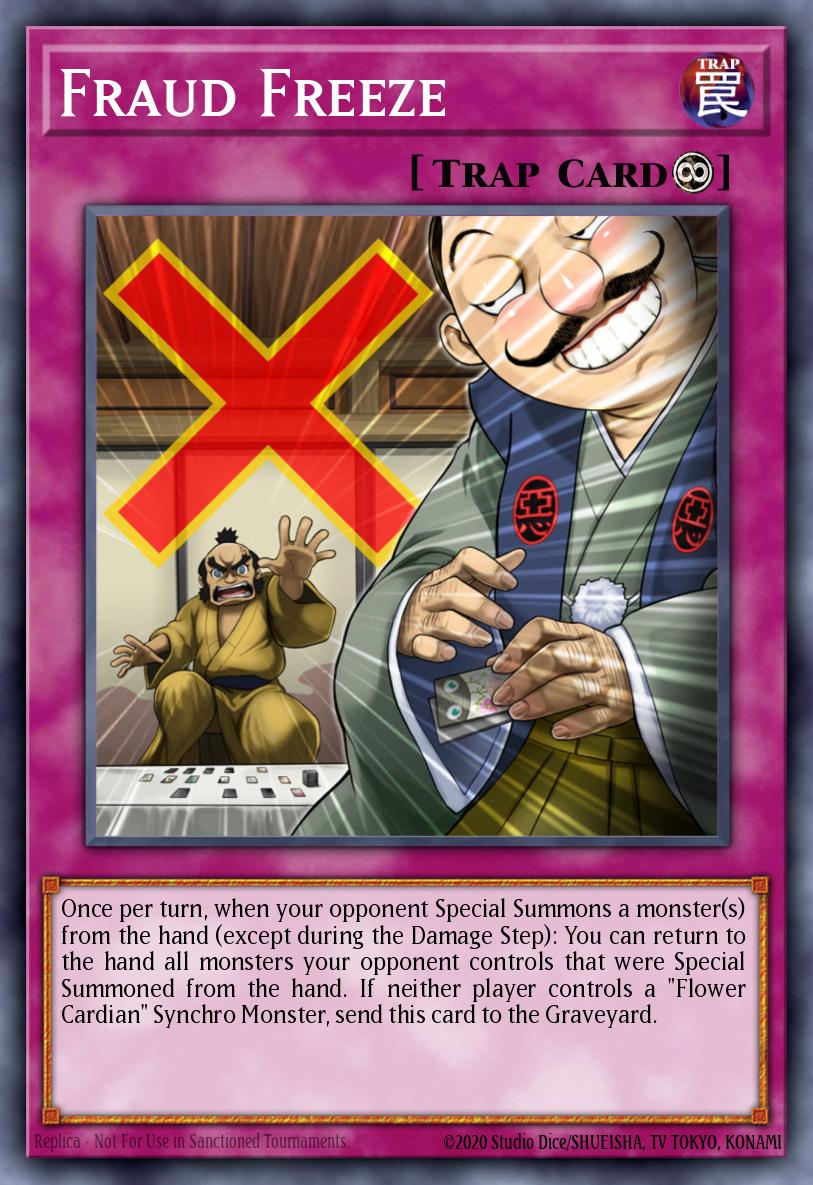 Fraud Freeze Yu-Gi-Oh card