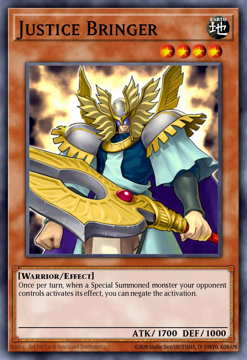 Justice Bringer Yu-Gi-Oh card