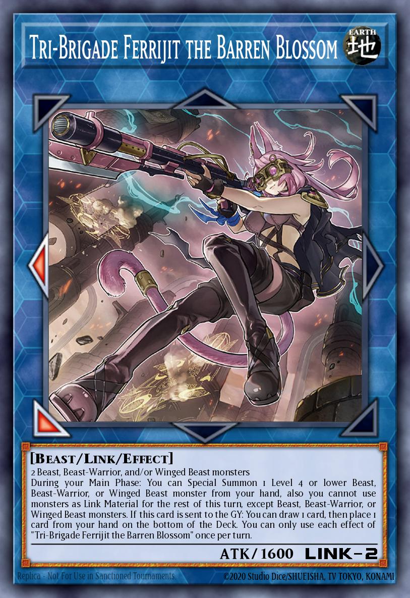 Tri-Brigade Ferrijit the Barren Blossom Yu-Gi-Oh card