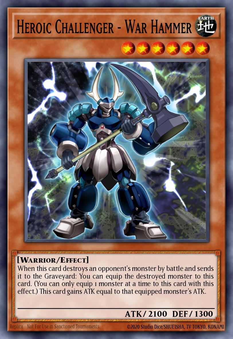 Heroic Challenger - War Hammer Yu-Gi-Oh card