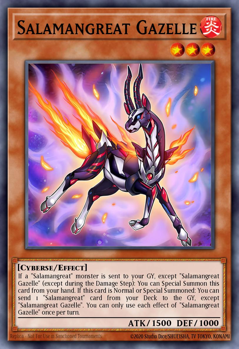 Salamangreat Gazelle Yu-Gi-Oh card