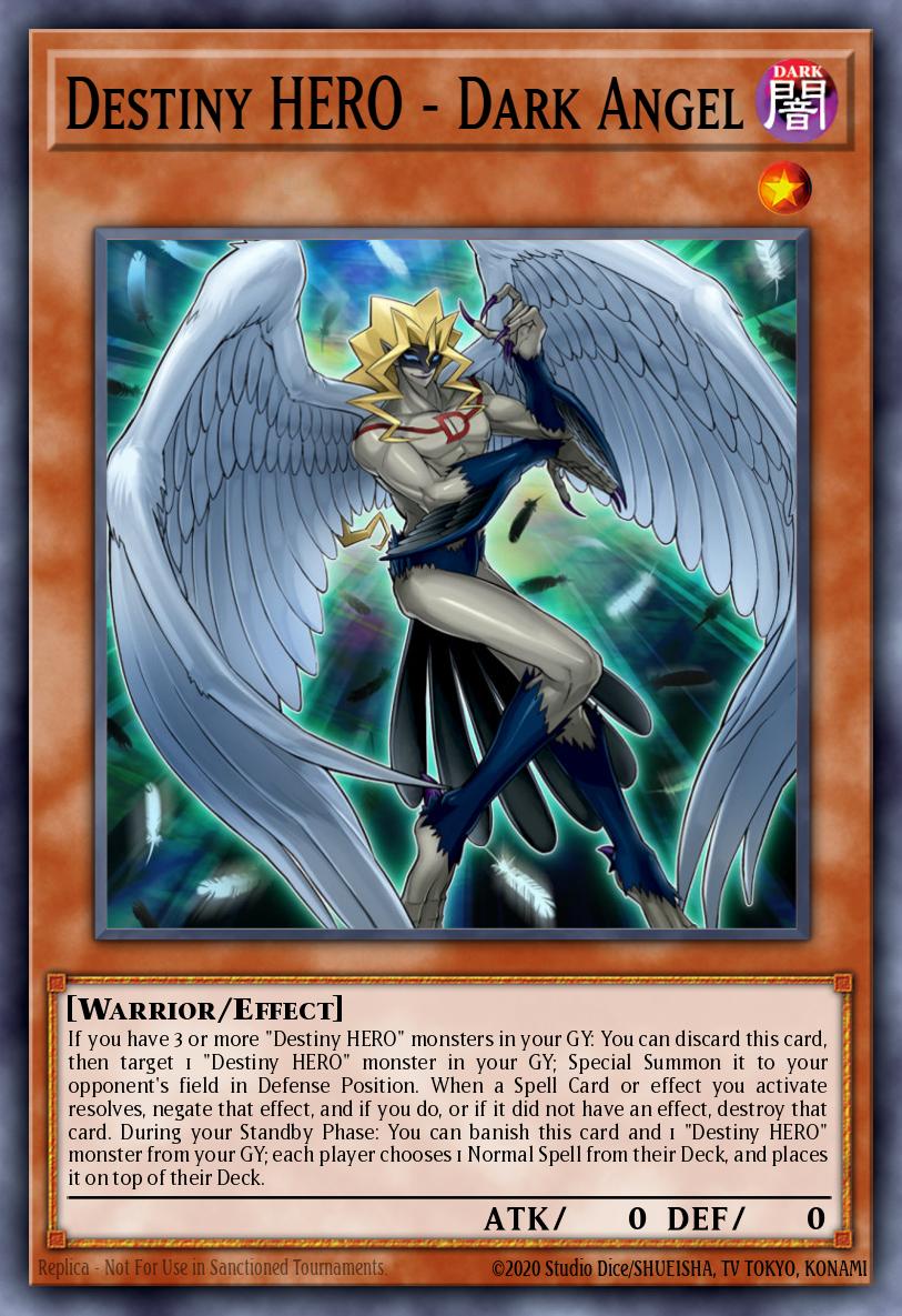 Destiny HERO - Dark Angel Yu-Gi-Oh card